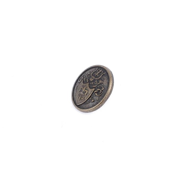 15 mm - 24 L Shank Button Shield Cuffed Blouse and Jacket Cufflinks E 1252