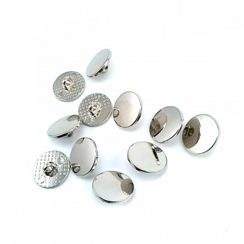 15 mm - 24 size Flat Foot Metal Button E 1283