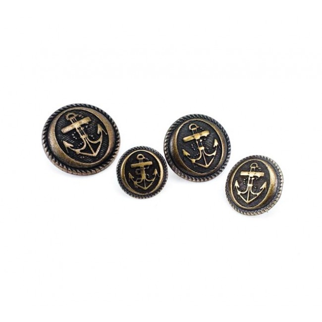 11 mm - 18 boy Taçlı Metal Ayaklı Düğme E 1289 11 mm - 18 boy Taçlı Metal Ayaklı Düğme E 1289