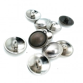 20 mm - 39 L Striped Metal Shank Button E 1295