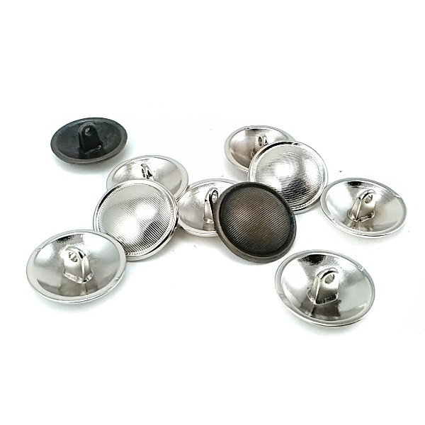 20 mm - 39 length Striped Metal Footed Button E 1295