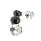 20 mm - 39 length Striped Metal Footed Button E 1295