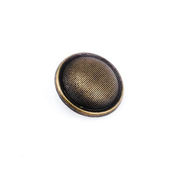 20 mm - 39 length Striped Metal Footed Button E 1295