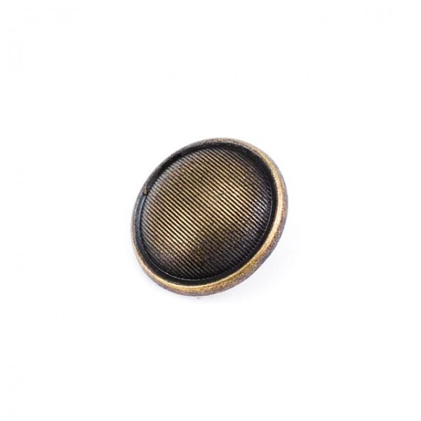 20 mm - 39 length Striped Metal Footed Button E 1295