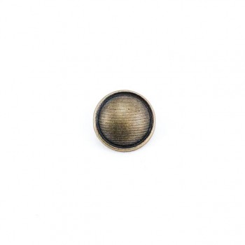 Metal Striped Shank Button 15 mm - 24 L E 1296