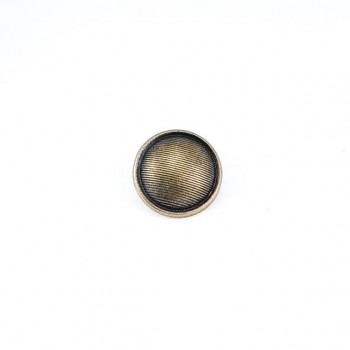 Metal Striped Shank Button 15 mm - 24 L E 1296