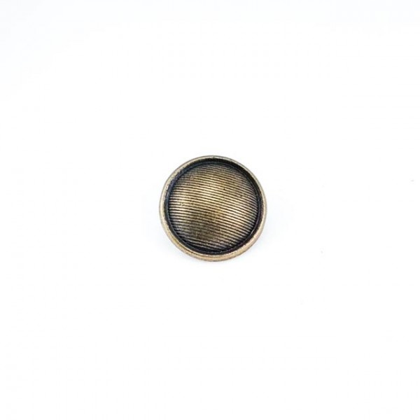 Metal Striped Footed Button 15 mm - 24 size E 1296