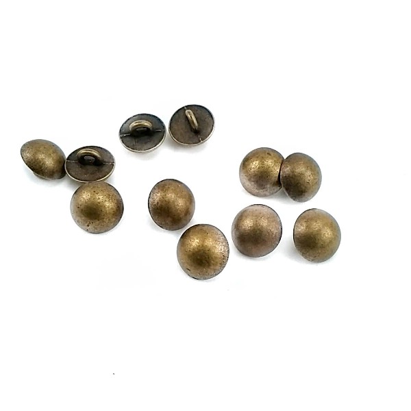 10.8 mm - 17 size Button with Center and Simple Metal Foot E 1321