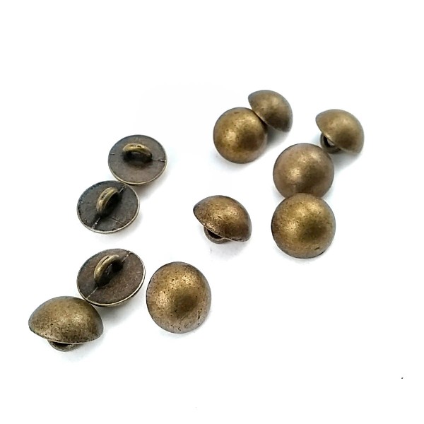 10.8 mm - 17 size Button with Center and Simple Metal Foot E 1321