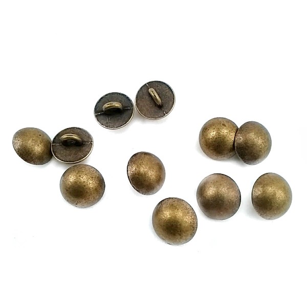 10.8 mm - 17 size Button with Center and Simple Metal Foot E 1321