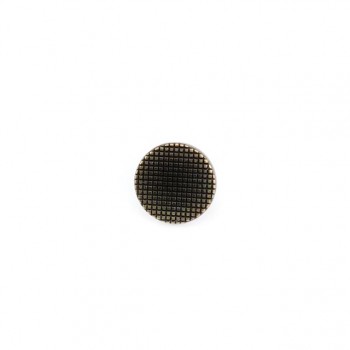 11 mm 18 Boy Checkered Button Metal E 1344
