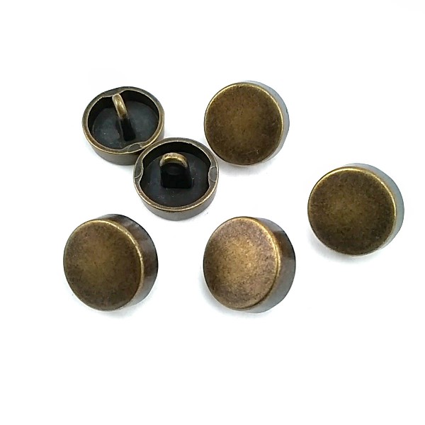 Button with 15 mm - 24 size Patterned Metal Foot E 1381