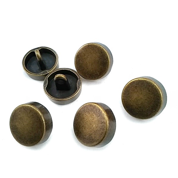 Button with 15 mm - 24 size Patterned Metal Foot E 1381