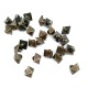 8 mm - 13 L Pyramid Shape Shank Button E 1389