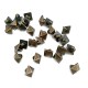 8 mm - 13 L Pyramid Shape Shank Button E 1389