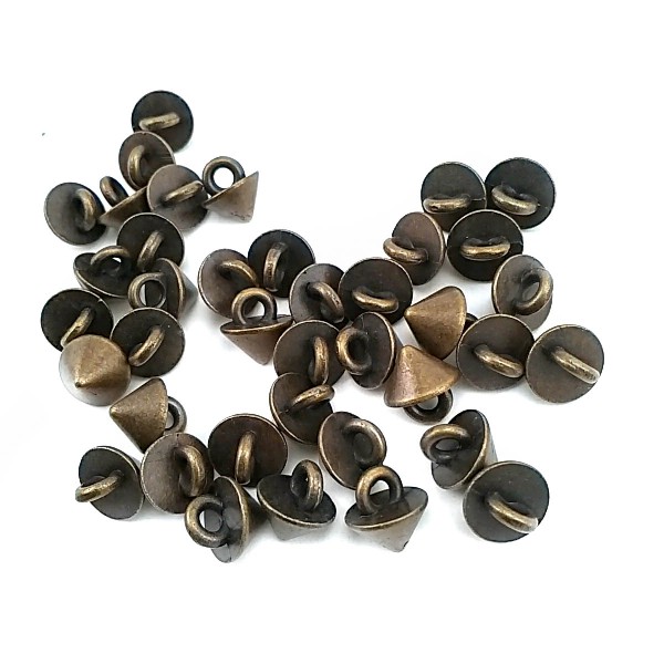 8.3 mm - 14 size Cone Shaped Metal Foot Button E 1411