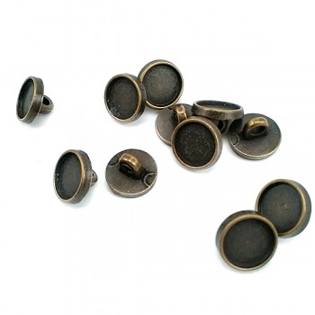 11 mm - 17 L - 0,43 inch  Shank Button Enameled Metal Button E 147
