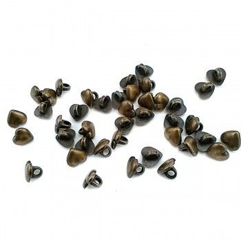 Heart Shaped Metal Foot Button 9 mm - 18 size E 1470