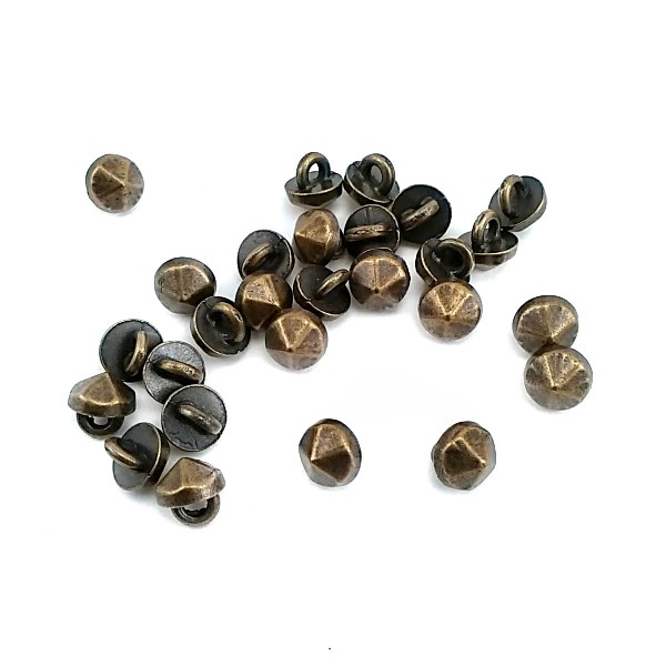 7.8 mm - 12 size Pentagonal Conical Footed Button E 1471