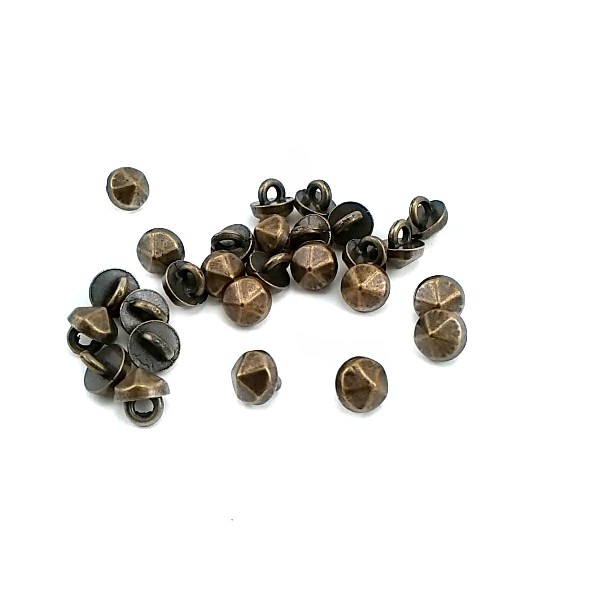 7.8 mm - 12 size Pentagonal Conical Footed Button E 1471