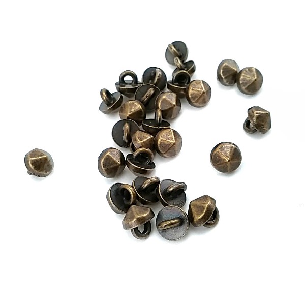 7.8 mm - 12 size Pentagonal Conical Footed Button E 1471