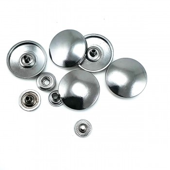 24 mm - size 43 Simple metal snap button E 1475