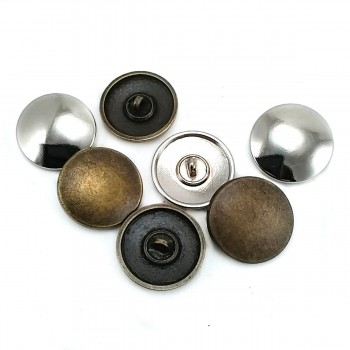 25 mm 40 Full Length Button with Pattern Metal E 1478