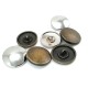 25 mm 40 Full Length Button with Pattern Metal E 1478