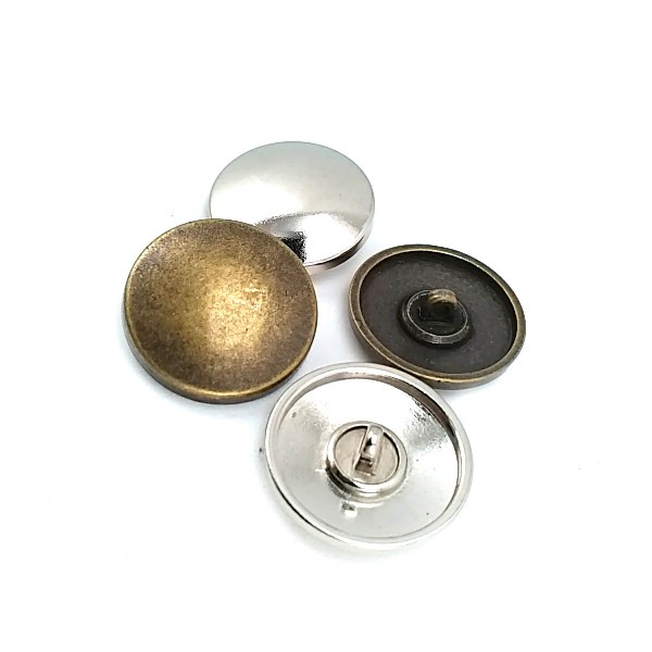 25 mm 40 Full Length Button with Pattern Metal E 1478