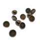 9.9 mm - 16 size Enameled Metal Foot Button E 1505