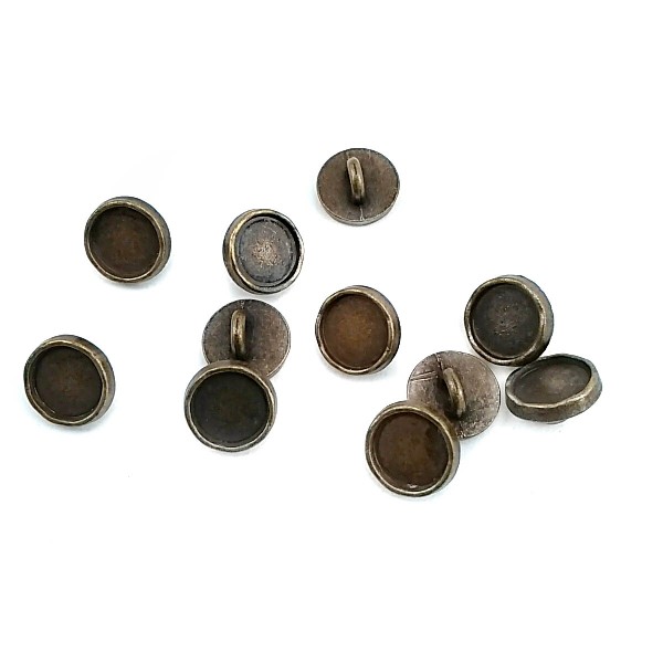 9.9 mm - 16 size Enameled Metal Foot Button E 1505