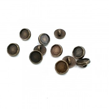 9.9 mm - 16 size Enameled Metal Foot Button E 1505