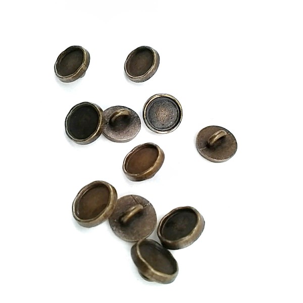 9.9 mm - 16 size Enameled Metal Foot Button E 1505
