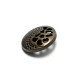 Patterned large size 30 mm metal button E 1527