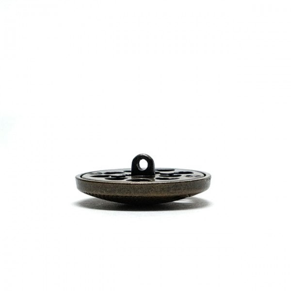Desenli büyük boy 30 mm metal düğme  E 1527