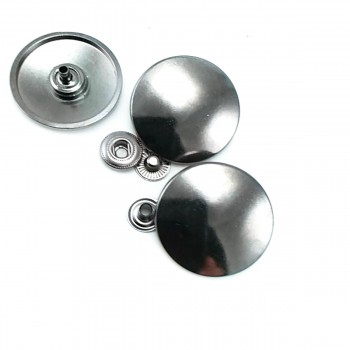 32 mm - 50 L Slightly Convex Large Size Snap Fasteners Button E 1538