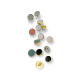 10 mm - 16 Enamel Dress and Blouse Button Round Shape Shape E 1540