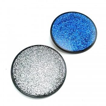 40 mm - 64 L  Coat and Coat Button Enameled Metal Shank Button E 1581