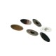 20mm x 9mm Oval Metal Foot Button E 1604