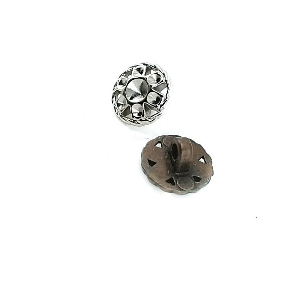 13 mm 21 Boy Taşlı Lux Tasarımlı Metal Ayaklı Düğme  E 1630