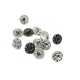 13 mm 21 Length Stone Lux Design Metal Foot Button E 1630