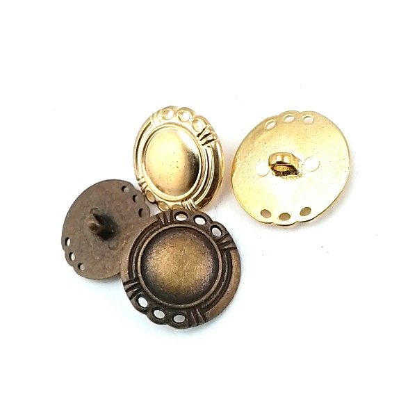 Boy Şık Ayaklı Metal Düğme 24 mm - 40 E 1674