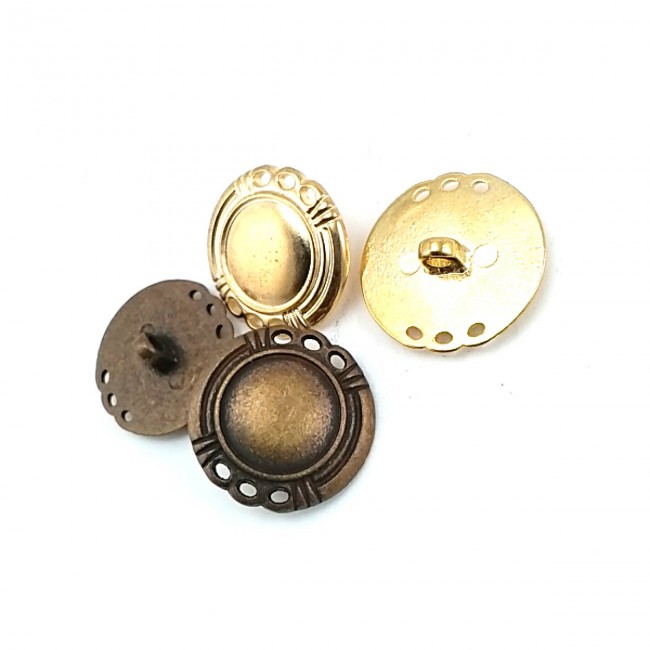 Boy Şık Ayaklı Metal Düğme 24 mm - 40 E 1674 Boy Şık Ayaklı Metal Düğme 24 mm - 40 E 1674