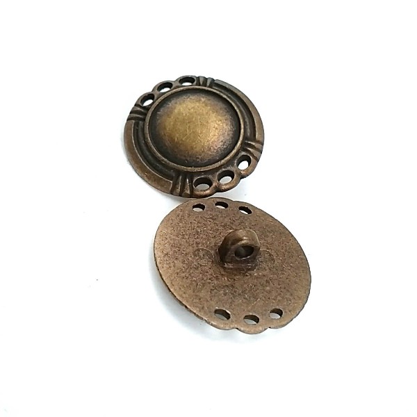 Stylish Shank Metal Button 24 mm - 40 L E 1674