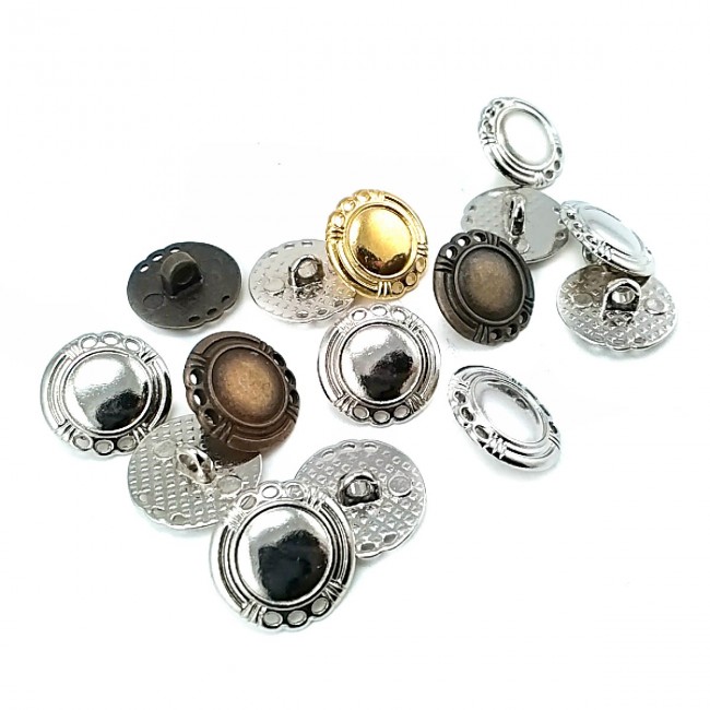 16 mm - 24 boy Şık Kenarlı Ayaklı Düğme E 1676 16 mm - 24 boy Şık Kenarlı Ayaklı Düğme E 1676