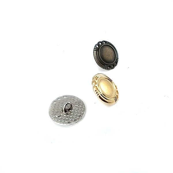 16 mm - 24 size Stylish Edged Footed Button E 1676