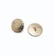 22 mm - 34 L Gold Plated Button with Loop Wave Pattern Jacket Button E 1679 G