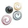 22 mm - 34 L  Shank Button Kids Clothing Button Wave Pattern E 1679 MN