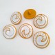 22 mm - 34 L  Shank Button Kids Clothing Button Wave Pattern E 1679 MN