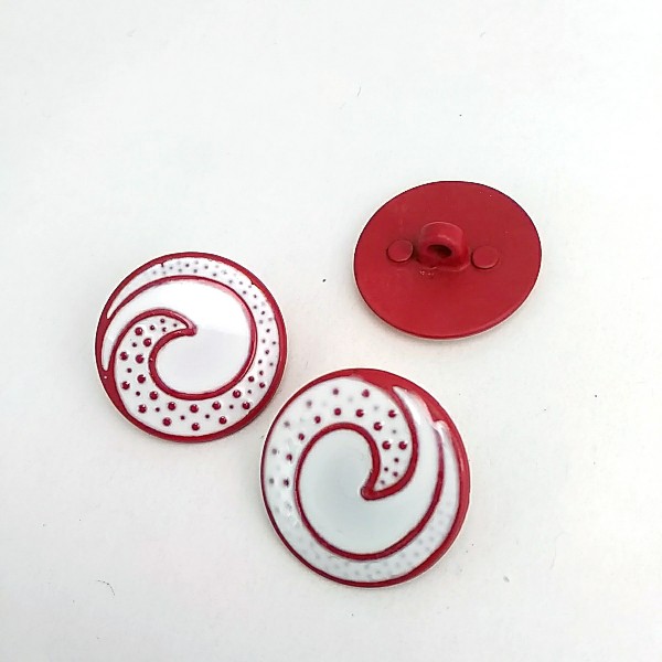 22 mm - 34 L  Shank Button Kids Clothing Button Wave Pattern E 1679 MN